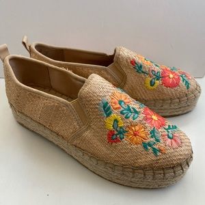 Sam Edelman Floral Espadrilles Size 9 Never Worn